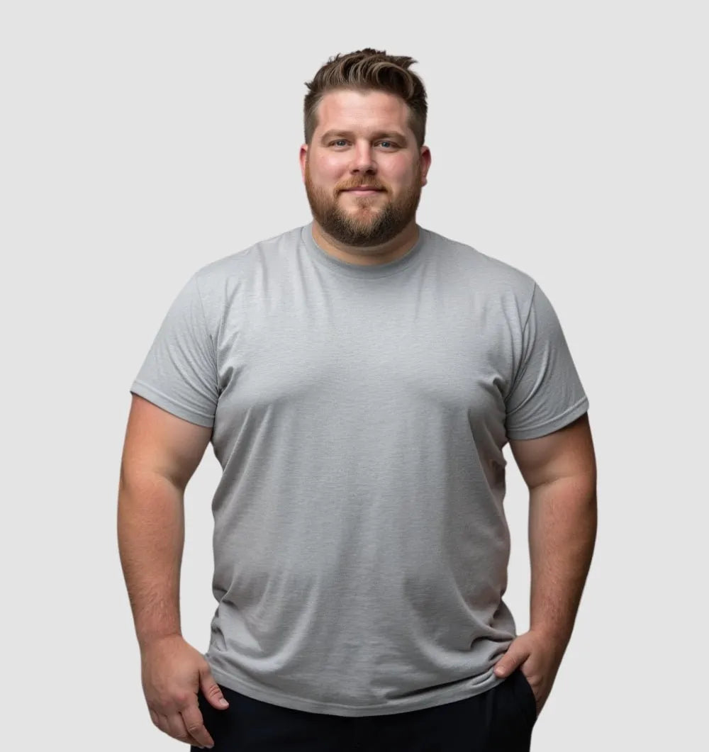 GREY CREW NECK