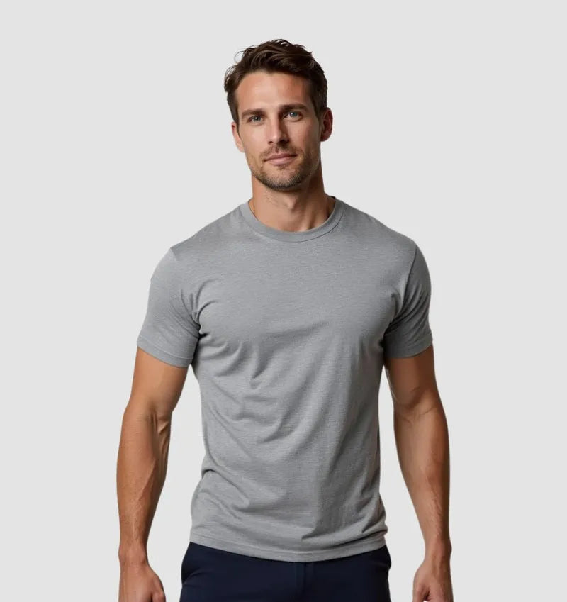 GREY CREW NECK