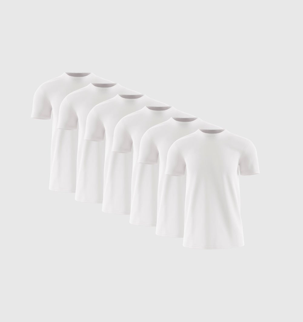 Pack of 6 - White