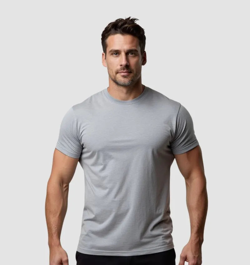 GREY CREW NECK