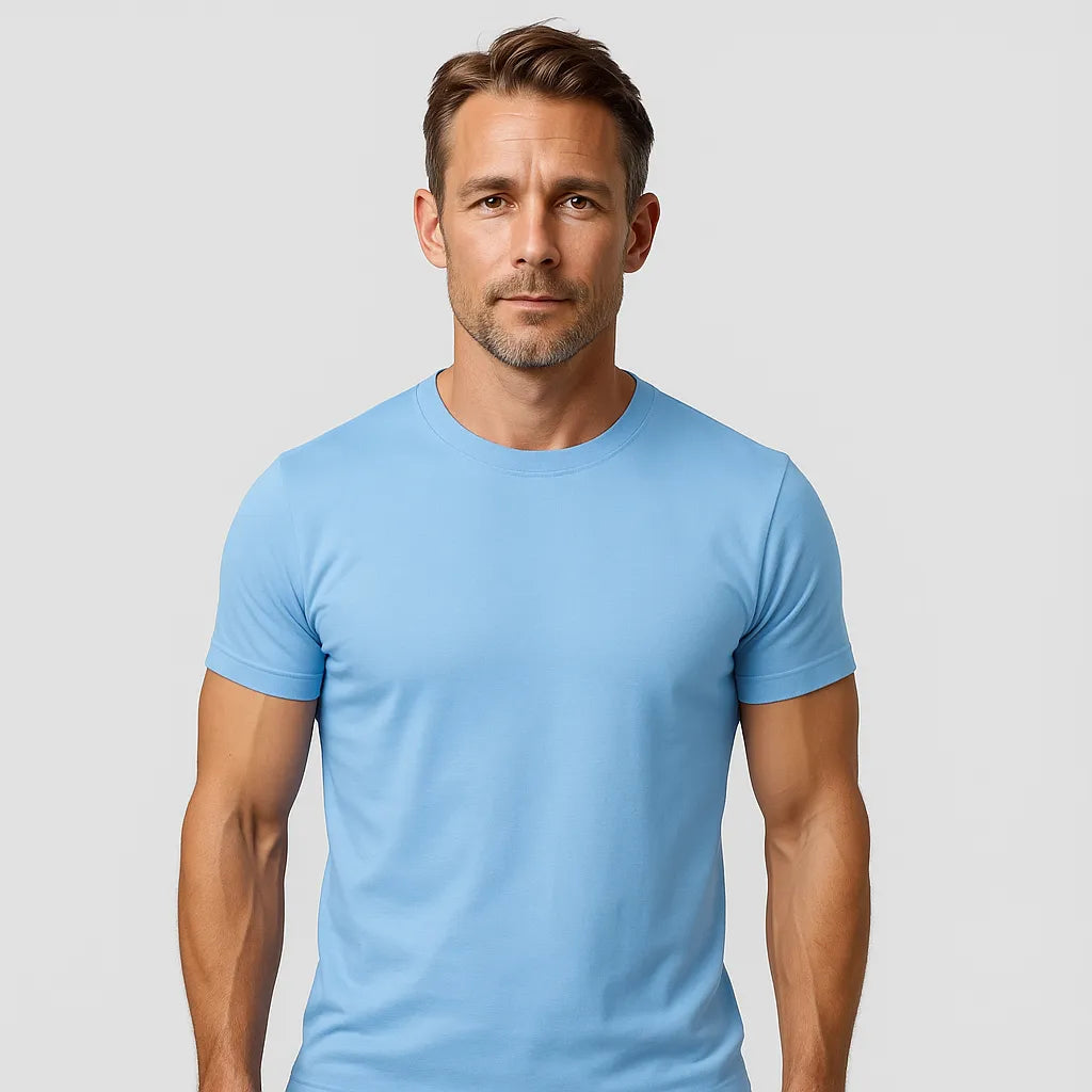SKY BLUE CREW NECK