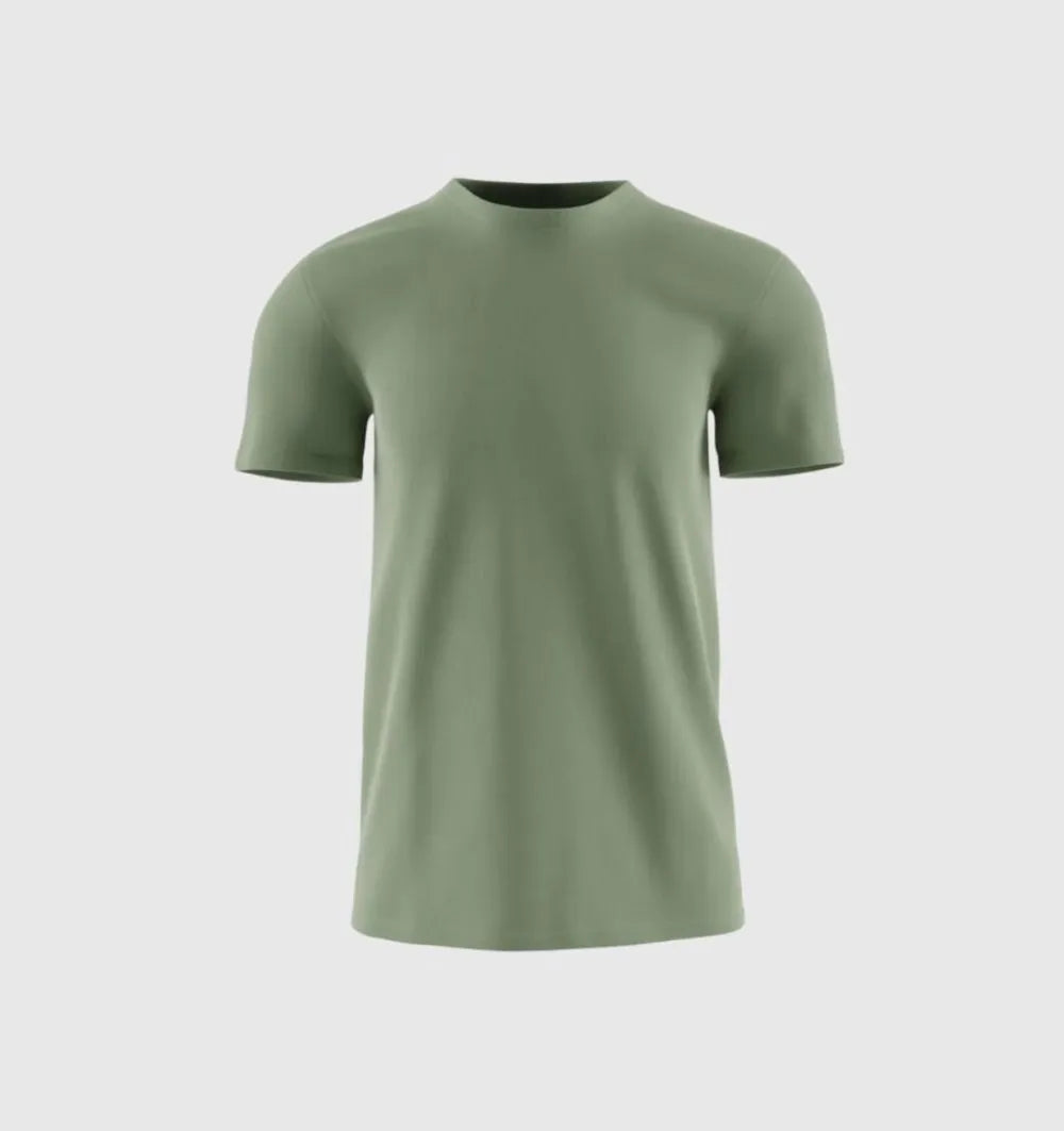 KHAKI CREW NECK
