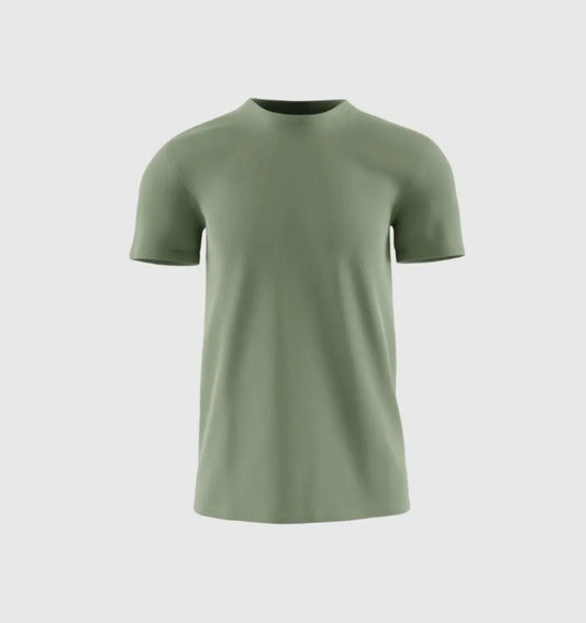 KHAKI CREW NECK
