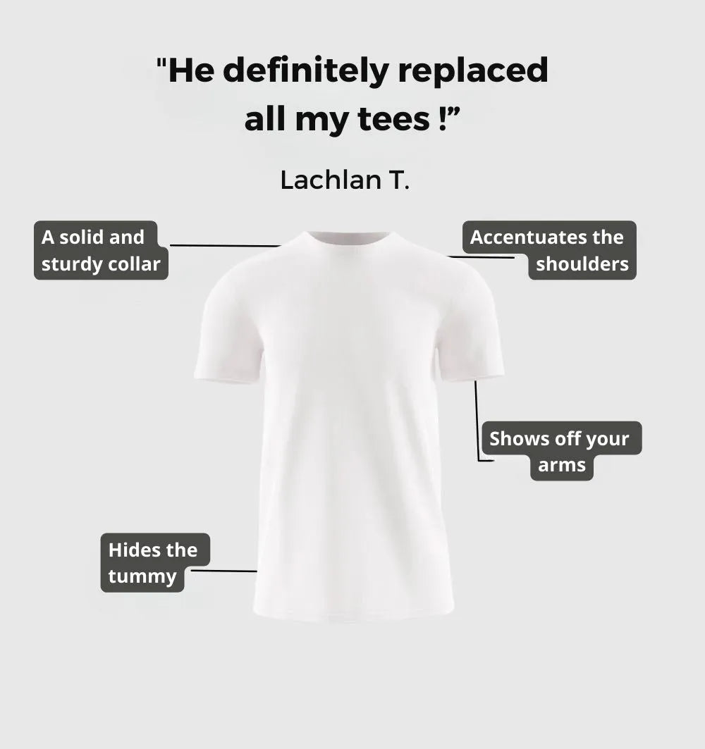 WHITE CREW NECK